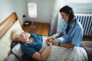 Nurse with a patient